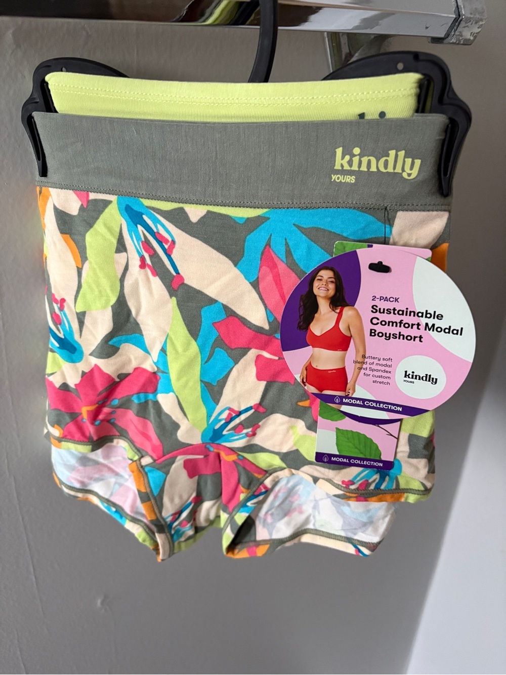 Kindly Yours Sustainable Comfort Modal Boyshort - Multicolor